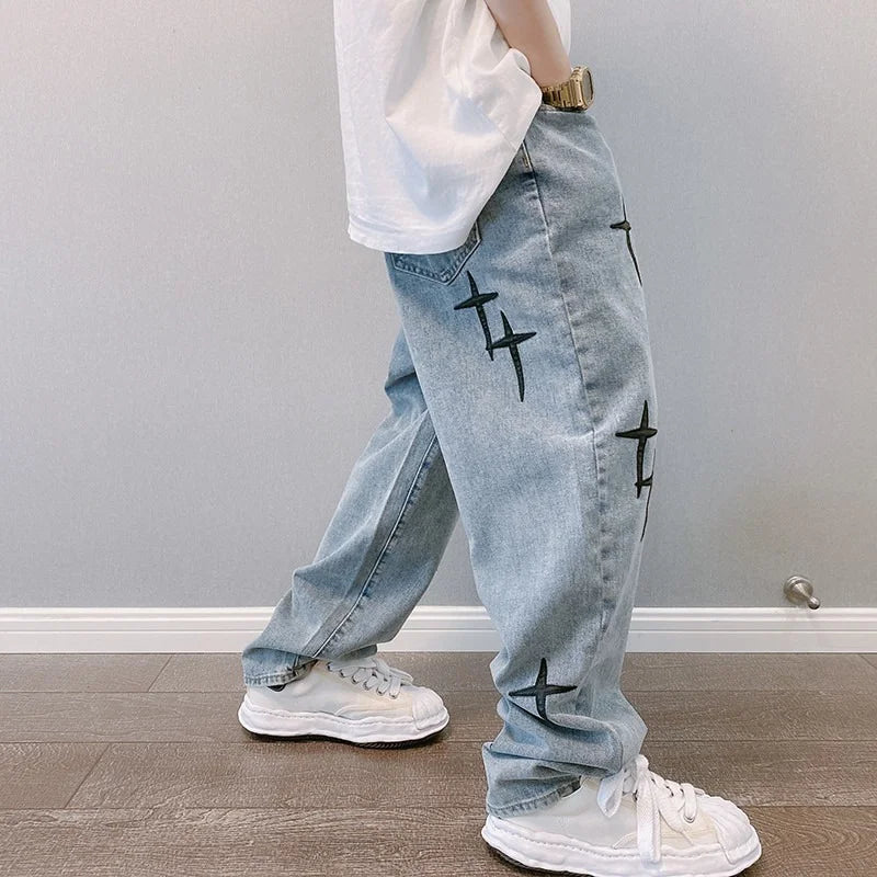 Calça Jeans Cross Stitch