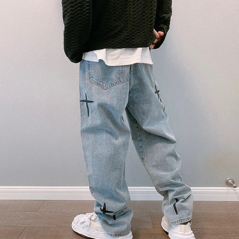 Calça Jeans Cross Stitch